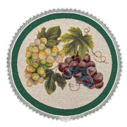 Серветка гобеленова з мереживом LiMaSo Round044VE-20D