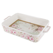 Блюдо прямокутне з ручками 32,6х19х6 см Англійська троянда Lefard 924-747
