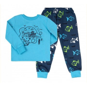 Піжама для хлопчика Бембі ПЖ53 4Z1-блакитна