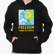 Худі чоловічий Freedom Can Not Be Stopped MobiPrint 9225-3673 чорний