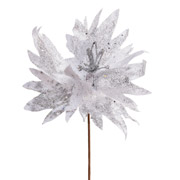 Квітка декоративна 24 см Хризантема Novogod'ko 973976 срібло