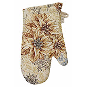 Гобеленова новорічна рукавиця-прихватка Золоте свято Прованс