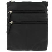 Кожаная сумка через плечо Visconti 18606 black