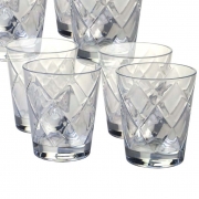Набір склянок для віскі 4х470 мл Алмазні грані Certified International 20426-set прозорий