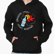 Худі чоловічий Бандера смузі MobiPrint 9225-3671 чорний