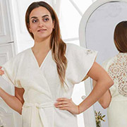 Набір жіночий Harem (халат, тапочки та рушник) Arya білий