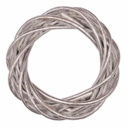 Венок ротанговый 25см YES! Fun 974231 серебряный