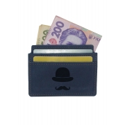 Кардхолдер-візитниця BermuD Джентльмен М02 B 25-18S-02-7 синя