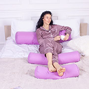 Подушка-валик 8117 Naturale Line 16-3310 Bernarda EcoSilk бязь MirSon