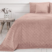 Покривало Ромб круглий Velour ТЕП пудра