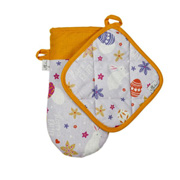 Набір рукавиця та прихватка Писанка бузкова Прованс