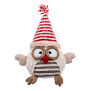Іграшка м'яка новорічна 30 см Сова в ковпачку Novogod'ko 974011