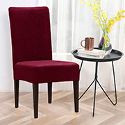 Велюровий чохол для стільця Love you бордо
