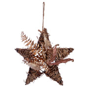 Звезда ротанговая в декором 30 см YES! Fun 974571 золото