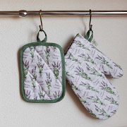 Набір прихватка і рукавиця Суцвіття лаванди Прованс