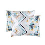 Набір із двох наволочок Захопленість бязь Home Line бежево-бірюзовий