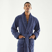 Довгий чоловічий халат Nusa NS-7235 fume