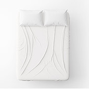 Однотонне бязеве простирадло Home Line біле