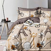Постільна білизна Весняний Париж 100519 бязь-люкс Selena