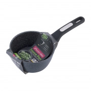 Ківш без кришки 1,2 л з алюмінію з покриттям чорний мармур для індукції і газу Kamille 5379MR