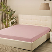 Простирадло трикотажне на гумці Iris Home пудра