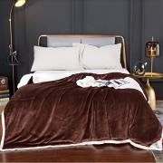 Плед-покривало мікрофібра Homytex шоколадний