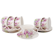 Набір чайний порцеляновий 12 предметів 250 мл Іриси Lefard 924-781