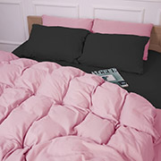 Підковдра 002-008 Black Pink фланель MirSon