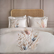 Постільна білизна Bohem Bej сатин з вишивкою Dantela Vita