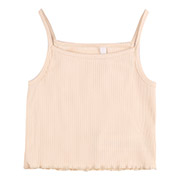 Майка для дівчинки МК32 трикотаж-рубчик Бембі 200-молочний