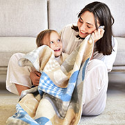 Дитячий плед Baby Киця блакитний Papaella 8-29918