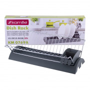 Сушилка для посуды 41,5х26х11,5 см с поддоном Kamille 0769A