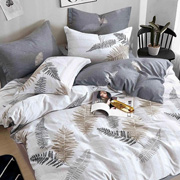 Постільна білизна Папороть Grey 505131 фланель Selena