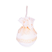 Елочный шар ажурный Шампань 8см Lefard 085-202