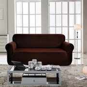 Чохол на диван жакардовий Homytex темна вишня