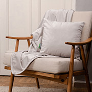 Подушка декоративна велюрова Aspen Sonex сіра