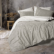 Постільна білизна Klein Moke Kahve ранфорс із вишивкою Cotton Box