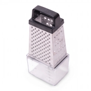 Терка багатогранна з контейнером Kamille з нержавіючої сталі 4 типи лез 7205