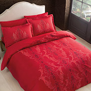 Постільна білизна TAC сатин delux Mauna v04 kirmizi