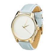 Годинники ZIZ Мінімалізм блакитний, золото - другий ремінець в подарунок 4600279