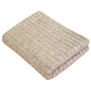 Плед в'язаний Прованс Soft коси Латте 076