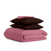 Комплект постільної білизни Cosas Сатин Пудра шоколадний