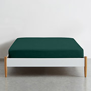 Простирадло на гумці Dark Green ранфорс Cosas висота 30 см