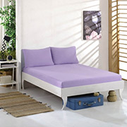 Простирадло трикотажне однотонне на гумці Lilac Good-Dream бузковий