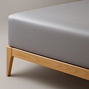 Простирадло натяжне Boston Soft Grey сатин Ютек