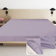 Простирадло на гумці Ярослав сатин 02 сіро-блакитний - Фото №2