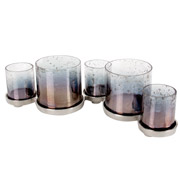 Підсвічник алюмінієвий на 5 свічок зі склом Home Trends 875-037