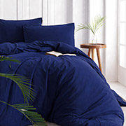 Комплект постільної білизни SoundSleep Stonewash Adriatic Navy Blue синій