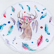 Пляжний рушник 5050 Summer Time Fallow-deer MirSon 