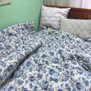 Комплект лляної постільної білизни Blue Flowers Ukono